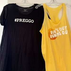 Maternity Shirts (Motherhood, size M and S)